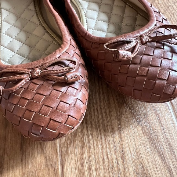 J McLaughlin Brown Woven ballet flats size 8.5 - Picture 6 of 6